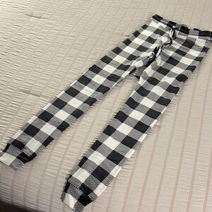 Black and White Checkered Pants